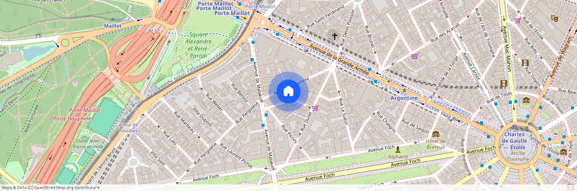 Rue Duret et Avenue Foch 75116 Paris (16e arrondissement)