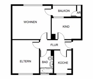 Demnächst frei! Wohnung im Erdgeschoss mit ebenerdiger Dusche! - Photo 1