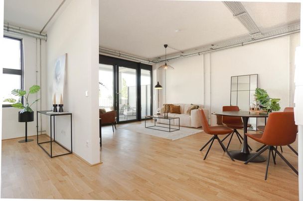 Neubauwohnung im Tabakquartier. Urbanes Wohnen mit Parkett, EBK und großem Balkon - Photo 1