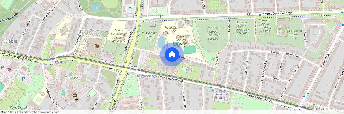 ul. Kazimierska, Biskupin, Śródmieście, Wrocław, dolnośląskie