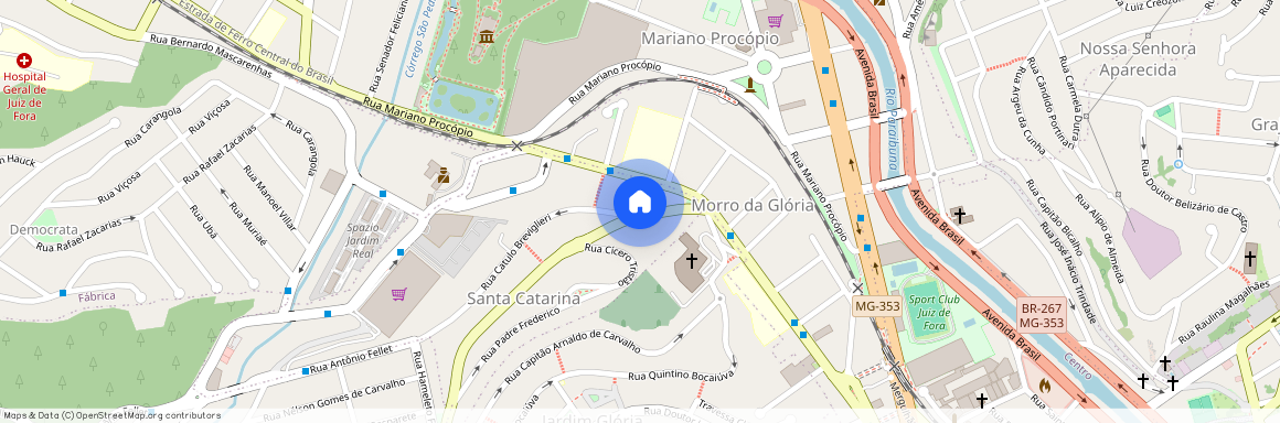 Rua Engenheiro José Carlos de Morais Sarmento, 120 - Hospital Universitário - Santa Catarina, Juiz de Fora, Minas Gerais, 36036-100
