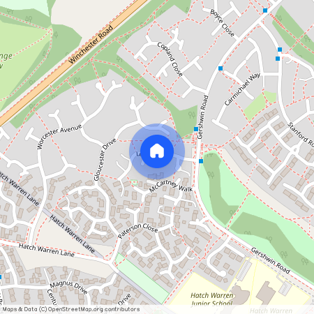 Lennon Way, Basingstoke, Basingstoke and Deane, RG22