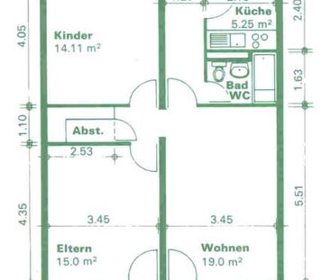 3 Zimmer, 68 m², 7. Stock - Foto 5