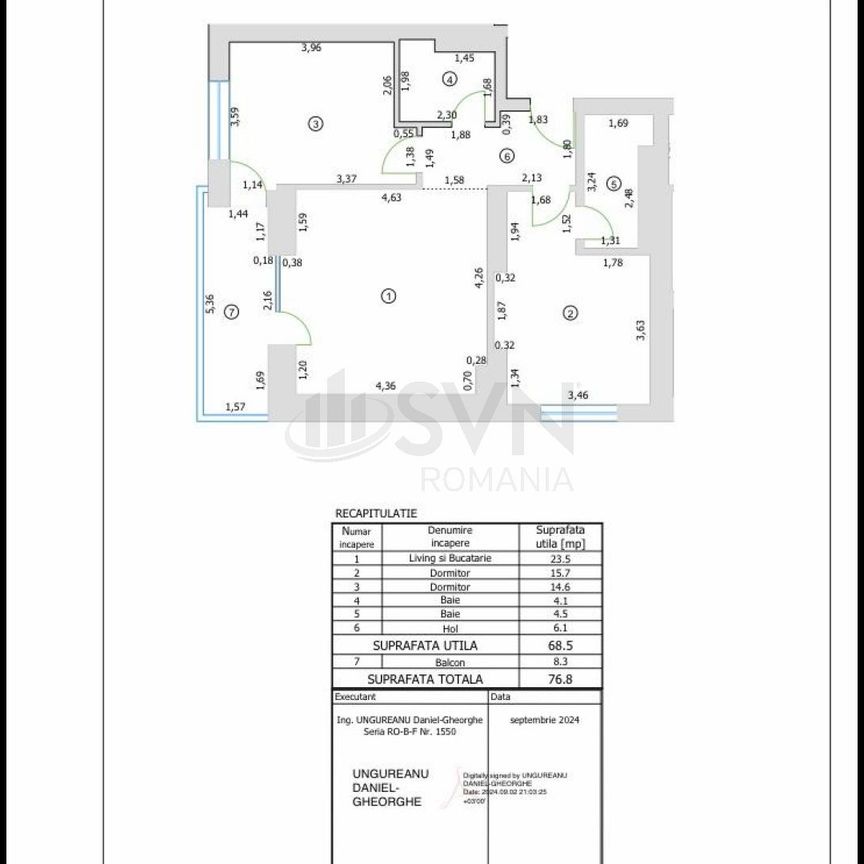 Apartament 3 Camere I Cortina North I Chirie - Fotografie 1