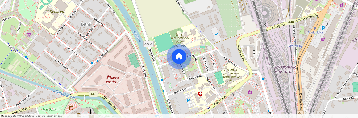 Černá cesta, Olomouc - Klášterní Hradisko