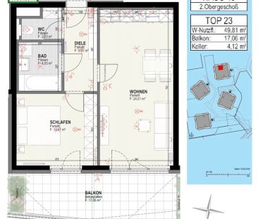 AKTION - 2 MONATE MIETZINSFREI - URBANES WOHNEN IN GRÜNER IDYLLE - ... - Foto 5