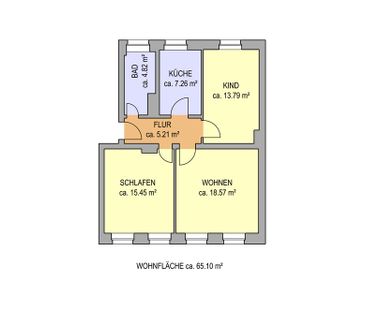 zentrumsnahe 3-Raum Wohnung - Photo 2