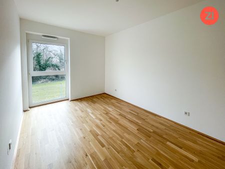 Schöne geförderte 3-Zimmer-Wohnung mit Tiefgaragenparkplatz und Loggia in Gallspach. Erstbezug! - Foto 2