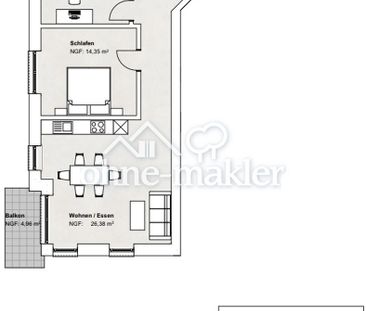 Wohnen mit Stil: 3 Zimmer-Neubauwohnung mit Balkon – ca. 82 m² in F... - Photo 5