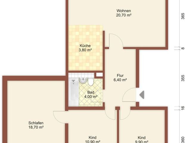 Familie willkommen! 4-R.-WE m. Balkon in Weißwasser! - Photo 1