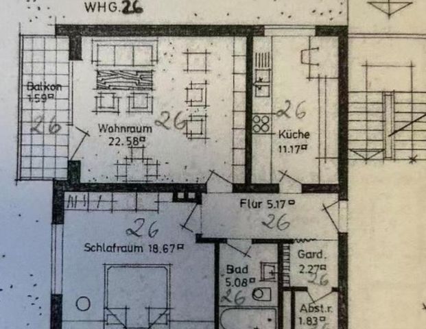 Charmante 2-Zimmer-Wohung zum Vermieten, Top Lage mit Fahrstuhl - Photo 1