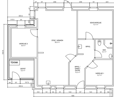 Halvt dobbelt hus til leje - Foto 3