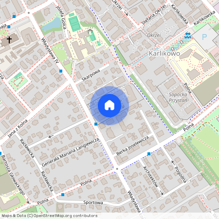 ul. Władysława Łokietka, Karlikowo, Sopot, pomorskie