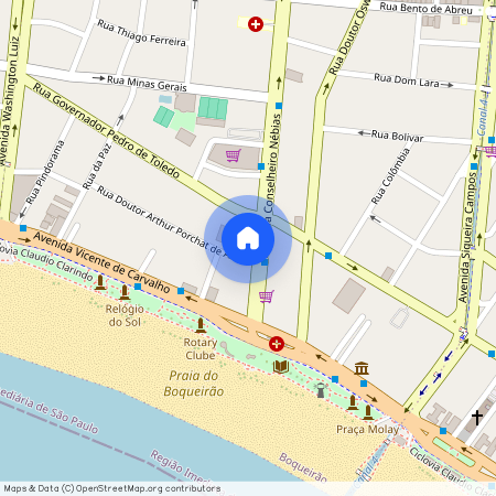 Rua Doutor Artur Porchat De Assis, 6, Santos, Santos - SP, 11045-540, Brazil