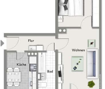 Plauen...mit Balkon! 2-Zi.-Whg. im 4. OG - frei ab Februar - Photo 3