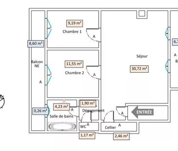 Location Appartement 3 pièces 61 m2 à Asnières-sur-Seine - Photo 4