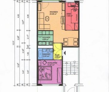 Gemütliche 3-Zimmer-Wohnung mit Balkon in ruhiger, grüner Lage - Foto 3