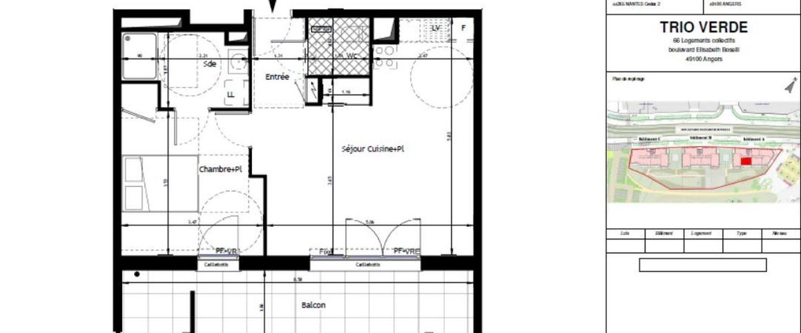 location Appartement T2 DE 46.99m² À ANGERS - Photo 1