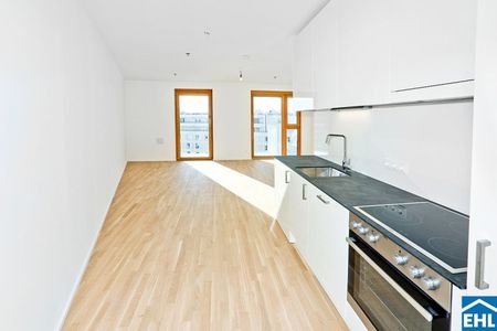 Sonnwendviertel: 1-Zimmer-Wohnung mit Balkon im 9. OG – Fitnessraum, Co-Working & Rooftop-Terrasse inklusive! - Foto 3