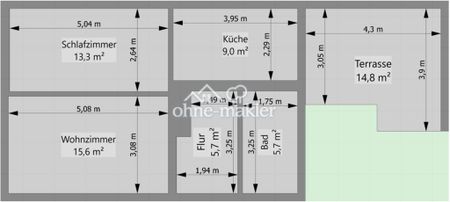 *Exklusiv: Sanierte 2-R-Wohnung mit gehobener Ausstattung und Terrasse in Pößneck - Photo 5