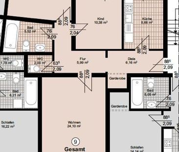 Schöne 3 Zimmerwohnung in Uslar - Foto 1