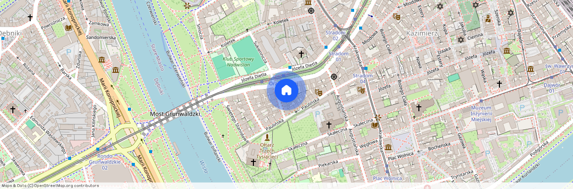 ul. Elizy Orzeszkowej, Kazimierz, Stare Miasto, Kraków, małopolskie