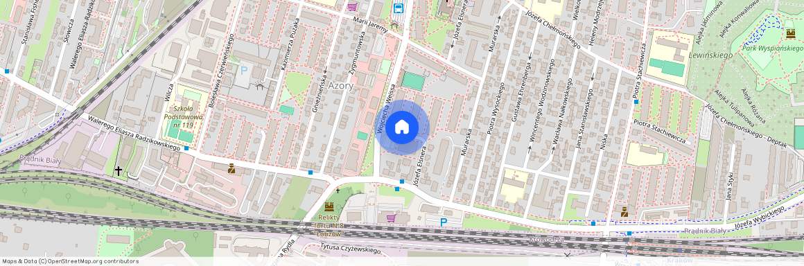 ul. Stanisława Lentza, Azory, Prądnik Biały, Kraków, małopolskie