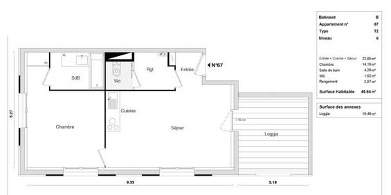 Location Appartement 2 pièces 45m² TOULOUSE 31400 - Photo 3