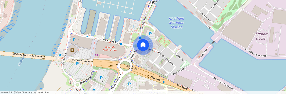 Quayside, Chatham Maritime, Chatham, Kent, ME4