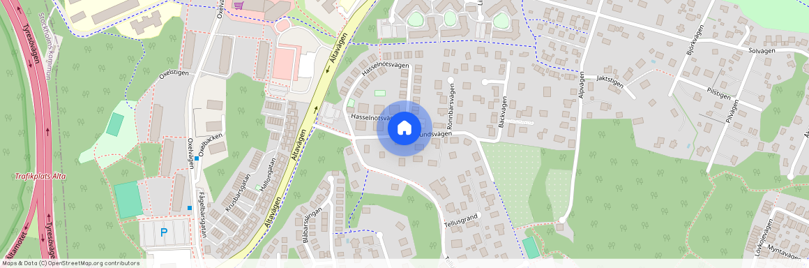 Hedvigslundsvägen, Älta