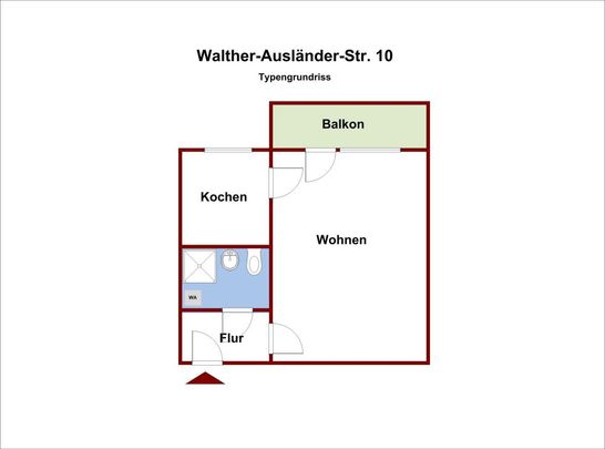 Altersfreundlich mit Aufzug! 1-Zimmer-Wohnung mit Balkon im EG - Photo 1