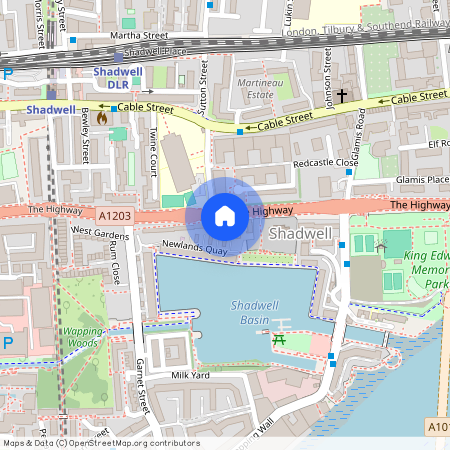 292 The HighWay, Wapping, Tower Hill, Canary Wharf, Limehouse, London, E1W 3DH