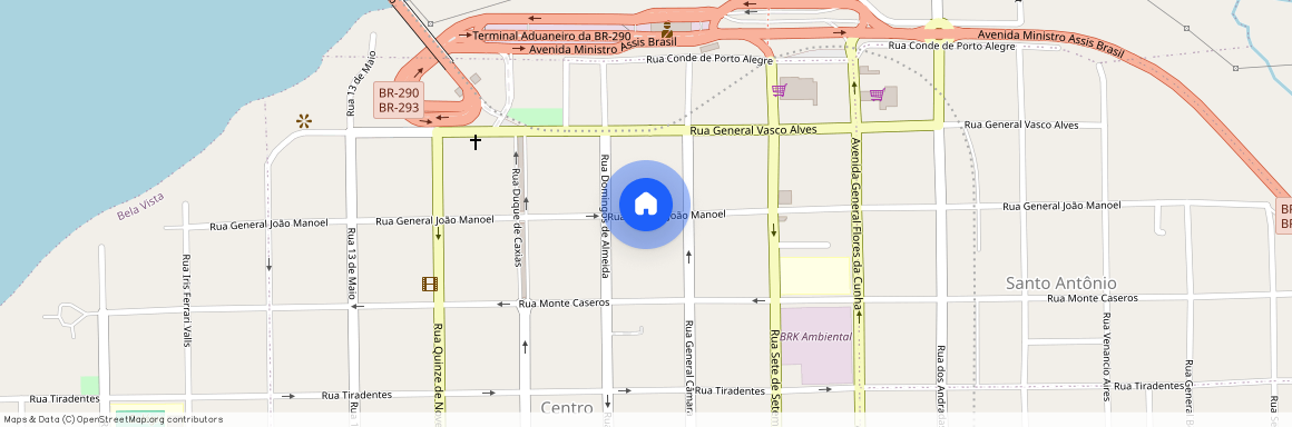 Rua General João Manoel, Centro, Uruguaiana - RS, 97501-618, Brazil