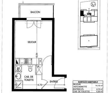 Location Appartement 1 pièce 23m² TRAPPES 78190 - Photo 3