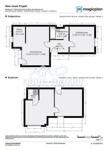 Für Familien/Homeoffice - 4-Zi (83 m²) eigener Garten+Garage - Erstbezug nach Sanierung, Einbauküche - Photo 3