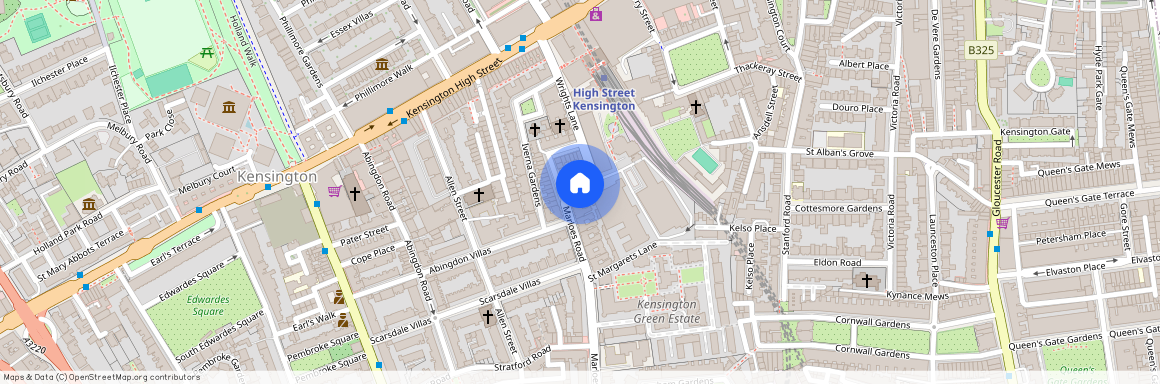 nr Kensington High Street Cheniston Gardens, W8 6TG, Kensington