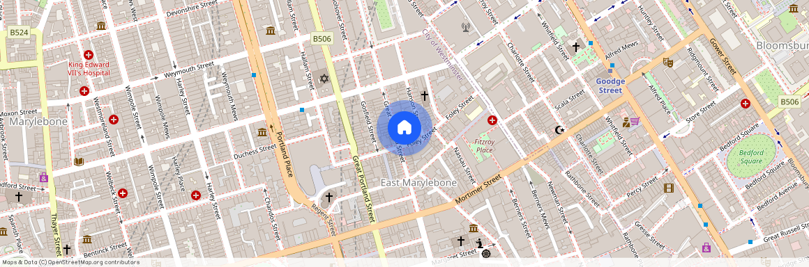 Hanson Street, Fitzrovia, London, W1W