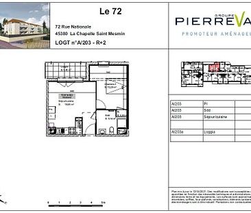 A203 - La Chapelle-Saint-Mesmin - Appartement neuf 2 pièces de 39m2 - - Photo 3
