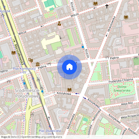 ul. Piękna, Śródmieście Południowe, Śródmieście, Warszawa, mazowieckie