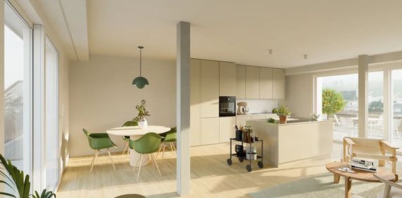 Modern 3.5-room attic apartment in Basel - Photo 2