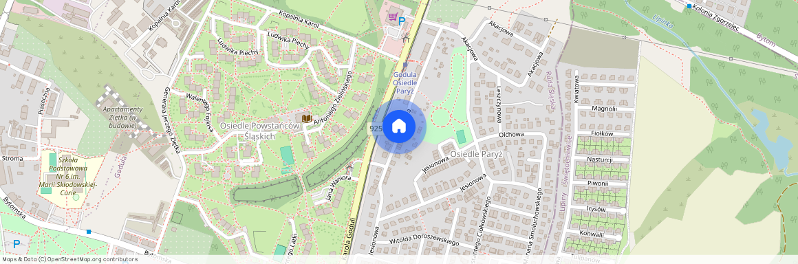 ul. Owocowa, Godula, Ruda Śląska, śląskie