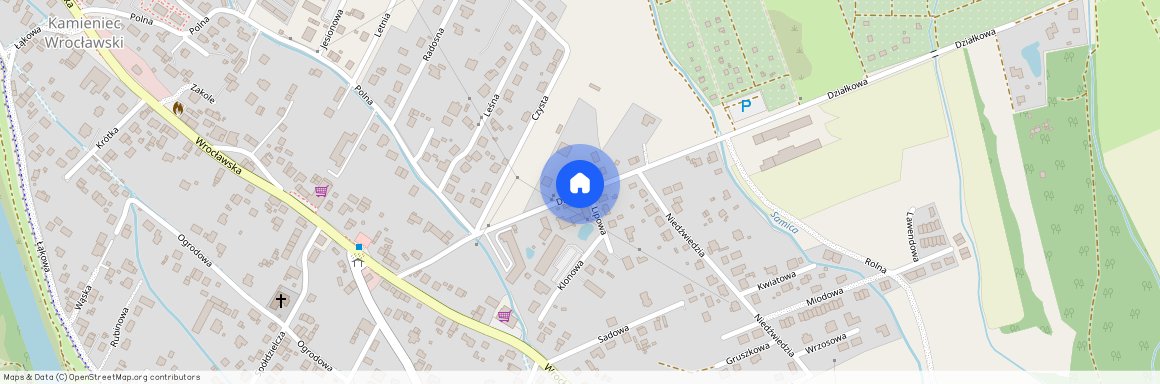 Działkowa, Wrocławski, Czernica, Kamieniec Wrocławski