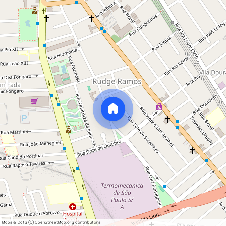 Avenida Ministro Oswaldo Aranha, 503, São Bernardo Do Campo, São Bernardo Do Campo - SP, 09626-000, Brazil