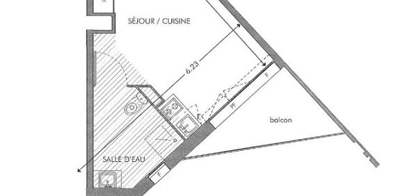 Location Appartement 1 pièce 24m² CENON 33150 - Photo 3