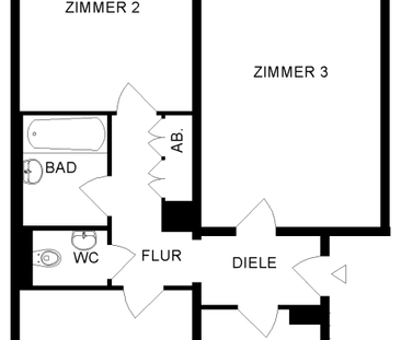 3 Zimmer Wohnung im Hochparterre mit Loggia - Foto 4