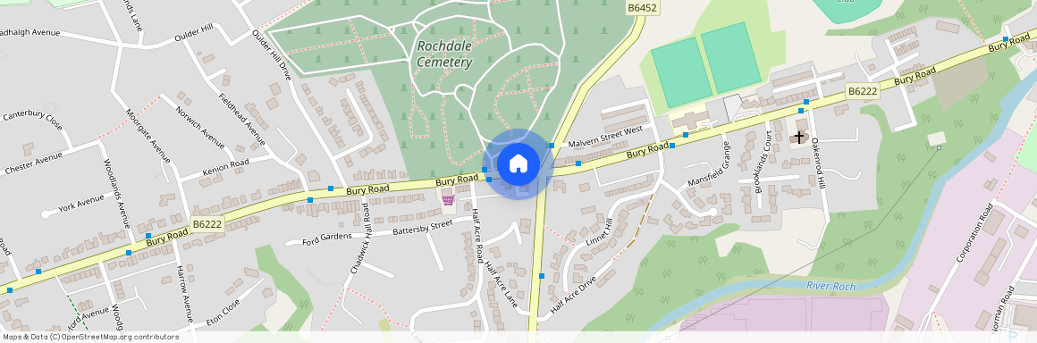 Bury Road, Bamford, Rochdale, OL11