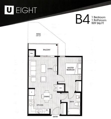 University District: U8 – Top Floor, 1 bed, 1 bath - Photo 2