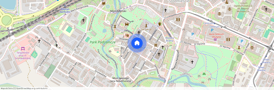 ul. Stare Miasto, Śródmieście, Olsztyn, warmińsko-mazurskie