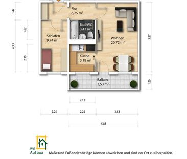 2-Zimmer Mietwohnung - Großzschachwitz - Foto 5