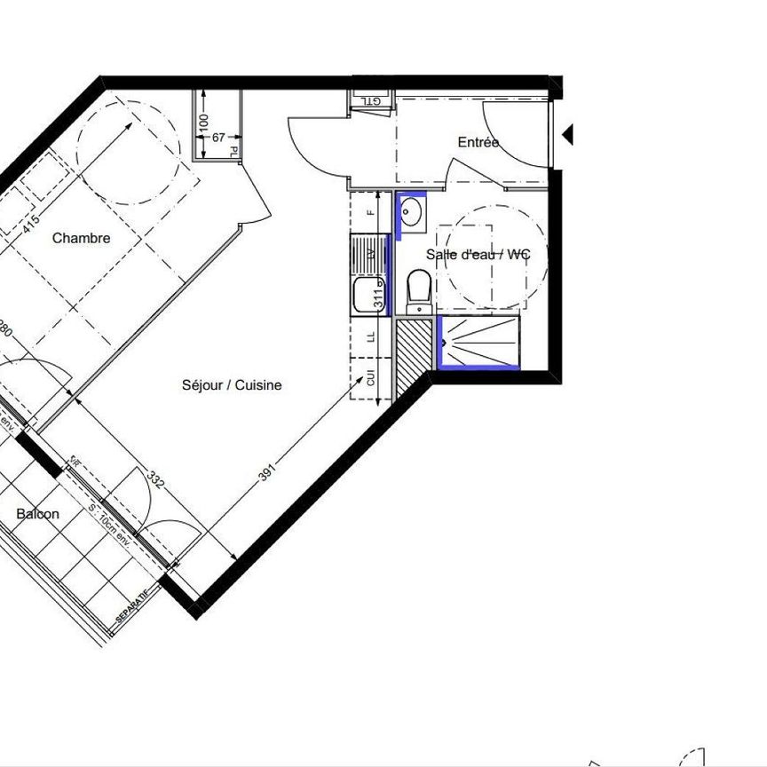 location Appartement T2 DE 42.37m² À SAVIGNY LE TEMPLE - Photo 1